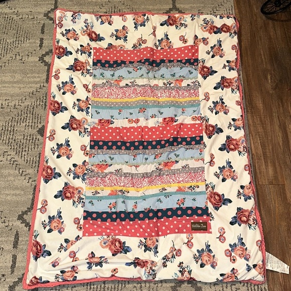Matilda Jane Rock A Bye Blanket Crib Quilt  50" X 36" Floral Baby Bed Comforter - Picture 1 of 4